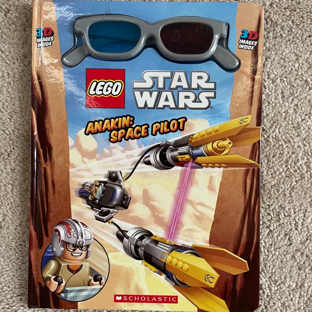 LEGO Star Wars Anakin: Space Pilot - Blue, Yellow, Brown, Tan